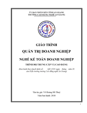 Giáo Trình Quản Trị Doanh Nghiệp Nghề Kế Toán
