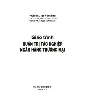 Giáo Trình Quản Trị Ngân Hàng Thương Mại: Tài Liệu Học
