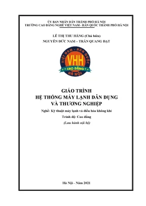 Giáo Trình Hệ Thống Máy Lạnh Dân Dụng và Thương Nghiệp