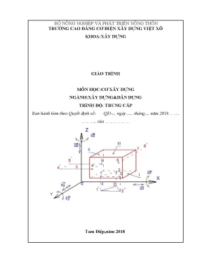 Giáo Trình Cơ Xây Dựng Trung Cấp: Kiến Thức Cơ Bản và 