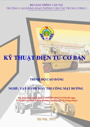 Giáo trình Kỹ thuật Điện tử Cơ bản cho Máy thi công