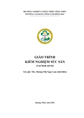Giáo Trình Kiểm Nghiệm Súc Sản: Hướng Dẫn Toàn Diện Cho 