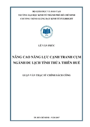 Nâng cao năng lực cạnh tranh du lịch Thừa Thiên Huế