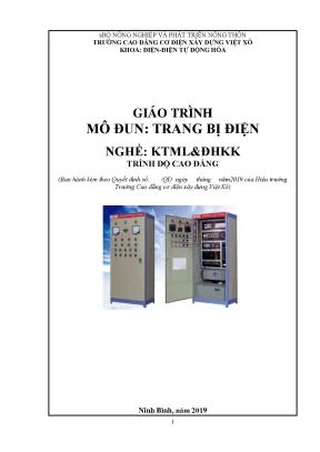 Giáo Trình Trang Bị Điện Nghề Kỹ Thuật Máy Lạnh Cao Đẳng