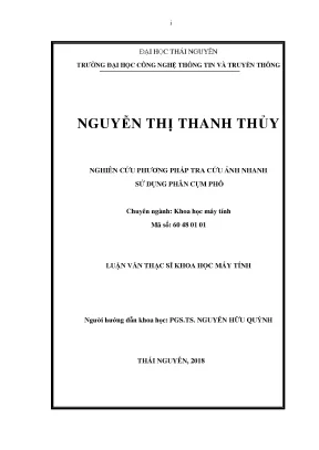Phương Pháp Tra Cứu Ảnh Nhanh Bằng Phân Cụm Phổ