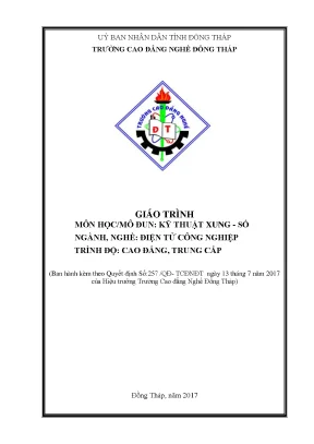 Giáo Trình Kỹ Thuật Số Ngành Điện Tử Công Nghiệp