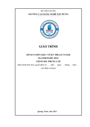 Giáo Trình Vẽ Kỹ Thuật Cơ Khí Ngành Hàn Cao Đẳng