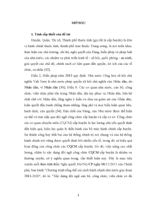 Nâng cao chất lượng công chức tại huyện Bảo Thắng, Lào Cai