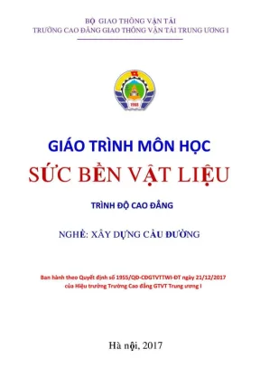 Giáo trình Sức bền vật liệu ngành Xây dựng Cầu đường
