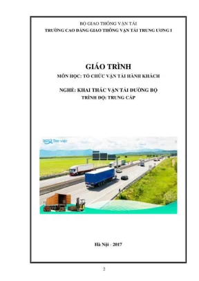 Giáo trình Tổ chức Vận tải Hành khách Đường bộ (Full)