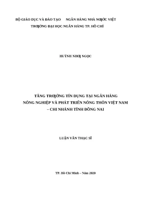 Tăng trưởng tín dụng tại Agribank Đồng Nai: Phân tích và