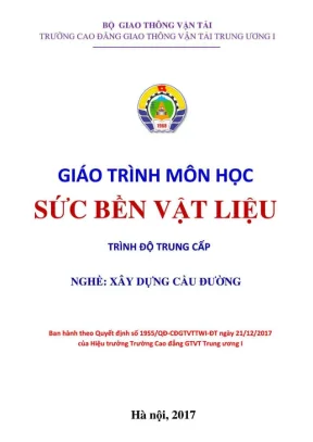 Giáo trình Sức bền vật liệu Xây dựng Cầu đường (Trung cấp)