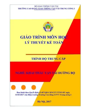 Giáo trình Lý thuyết Kế toán Vận tải đường bộ