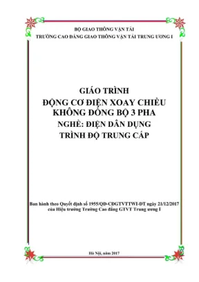 Giáo trình Động cơ điện 3 pha: Lý thuyết & Thực hành