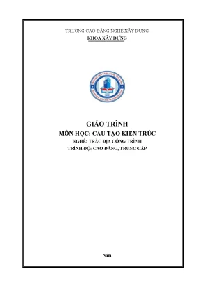 Giáo Trình Cấu Tạo Kiến Trúc Trắc Địa Công Trình