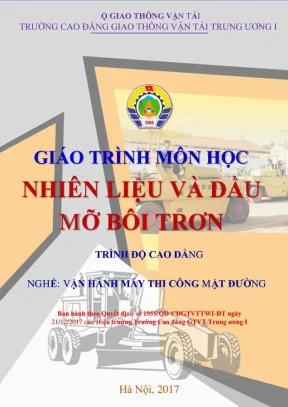 Giáo trình Nhiên liệu & Dầu mỡ Vận hành Máy thi công