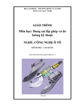 Giáo Trình Dung Sai Lắp Ghép và Đo Lường Kỹ Thuật Ô Tô