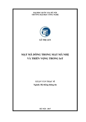 Mật mã dòng trong mật mã nhẹ và ứng dụng trong IoT