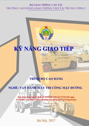 Giáo trình Kỹ năng giao tiếp Vận hành máy thi công