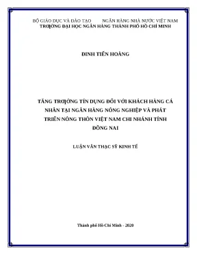 Tăng Trưởng Tín Dụng Cá Nhân Tại Agribank Đồng Nai: Đánh