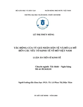 Tác động của tỷ giá USD/CNY và USD/VND đến kinh tế vĩ mô