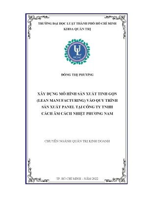 Mô Hình Sản Xuất Tinh Gọn Lean Manufacturing Trong Quy 