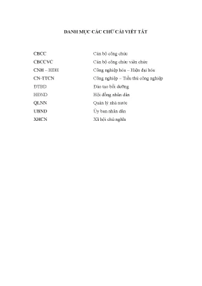 Bồi Dưỡng Kỹ Năng Quản Lý Nhà Nước Cho Công Chức Cấp Xã