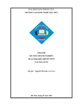 Giáo Trình Kế Toán Doanh Nghiệp Cao Đẳng