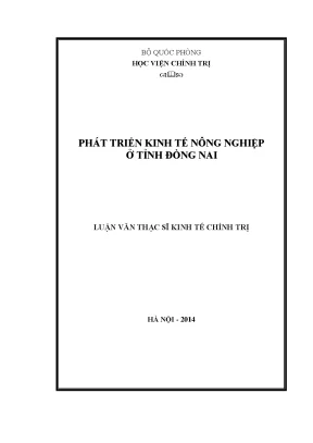 Phát Triển Kinh Tế Nông Nghiệp Tại Đồng Nai: Cơ Hội Và