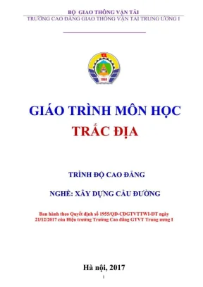 Giáo trình trắc địa xây dựng cầu đường (Hệ Cao đẳng)