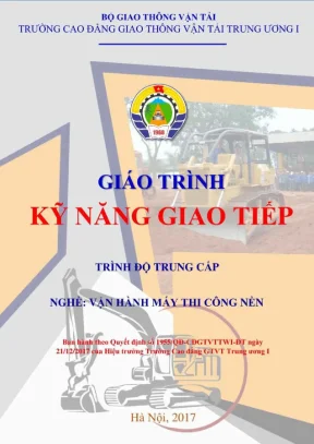 Kỹ năng giao tiếp nghề Vận hành máy thi công nền