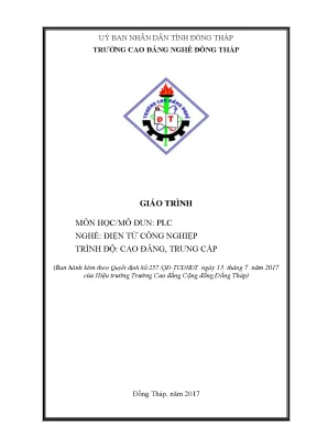 Giáo Trình PLC Nghề Điện Tử Công Nghiệp