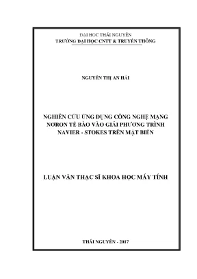 Nghiên cứu ứng dụng mạng nơron tế bào trong giải phương