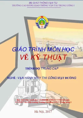 Giáo trình Vẽ kỹ thuật máy thi công mặt đường (2024)
