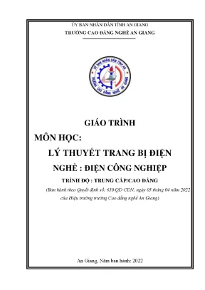 Giáo Trình Lý Thuyết Trang Bị Điện Nghề Điện Công Nghiệp