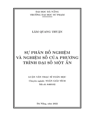 Nghiệm và Phân Bố Nghiệm của Phương Trình Đa Thức Một Ẩn