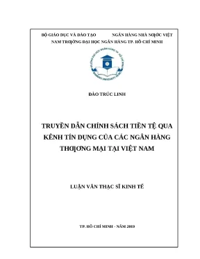Truyền Dẫn Chính Sách Tiền Tệ Qua Kênh Tín Dụng Tại Việt Nam