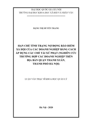Giải pháp hạn chế nợ đọng bảo hiểm xã hội cho doanh
