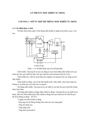 Khám Phá Lý Thuyết Điều Khiển Tự Động