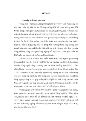 Quản lý nhà nước và phát triển công nghiệp hỗ trợ tại Hà Nội