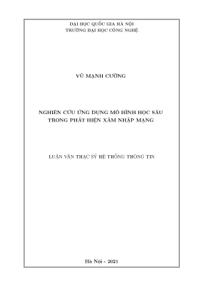 Nghiên cứu ứng dụng mô hình học sâu trong phát hiện xâm