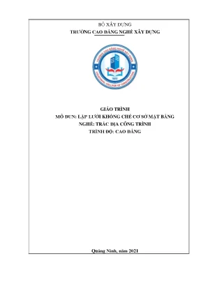 Hướng Dẫn Lập Lưới Khống Chế Mặt Bằng Trong Trắc Địa 