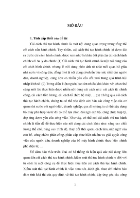 Kiểm Soát Thực Hiện Thủ Tục Hành Chính Tại Tỉnh Quảng Nam