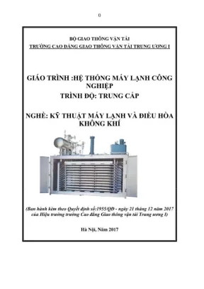 Giáo Trình Hệ Thống Máy Lạnh Công Nghiệp (Trình Độ Trung