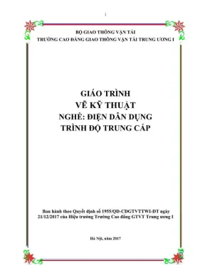 Giáo trình Vẽ kỹ thuật Điện dân dụng (Trọn bộ)