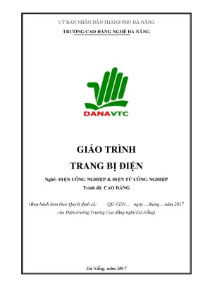 Giáo Trình Trang Bị Điện Nghề Điện Công Nghiệp và Điện 