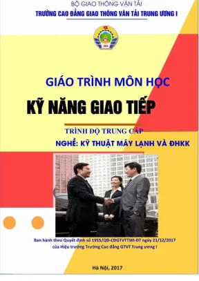 Giáo trình Kỹ năng giao tiếp ngành Kỹ thuật máy lạnh