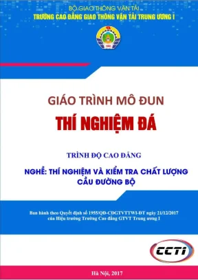 Giáo trình Thí nghiệm đá: Kiểm tra chất lượng cầu đường