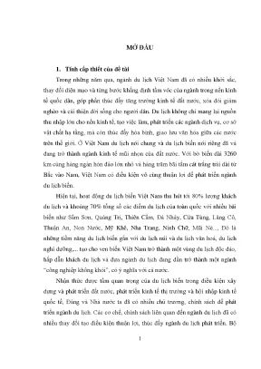 Quản lý Nhà nước về Du lịch Biển tại Quảng Trị: Thực