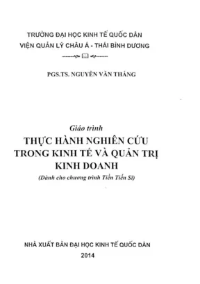 Giáo trình Thực hành Nghiên cứu Kinh tế & Quản trị Kinh